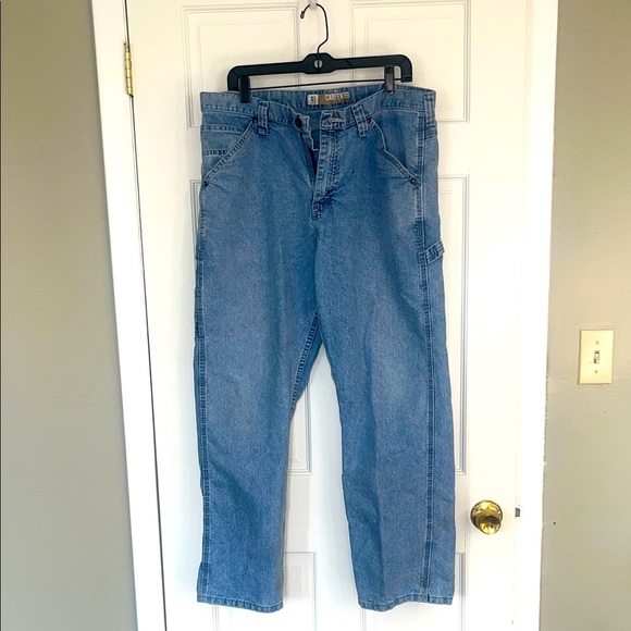 Lee Carpenter Blue Denim Jeans - Picture 1 of 9